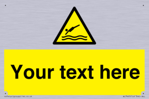 Custom Warning diving area